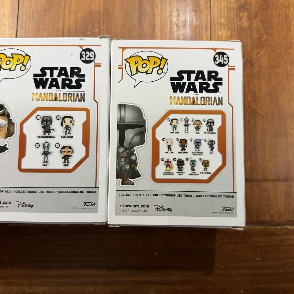 Star Wars Funko Pop Lot of 4 Mandalorian Chrome Amazon Exclusive Luke IG-11